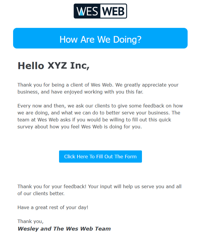 Email Marketing Example 2