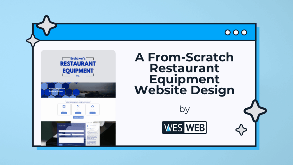 A From-Scratch Restaurant Equipment Website Design