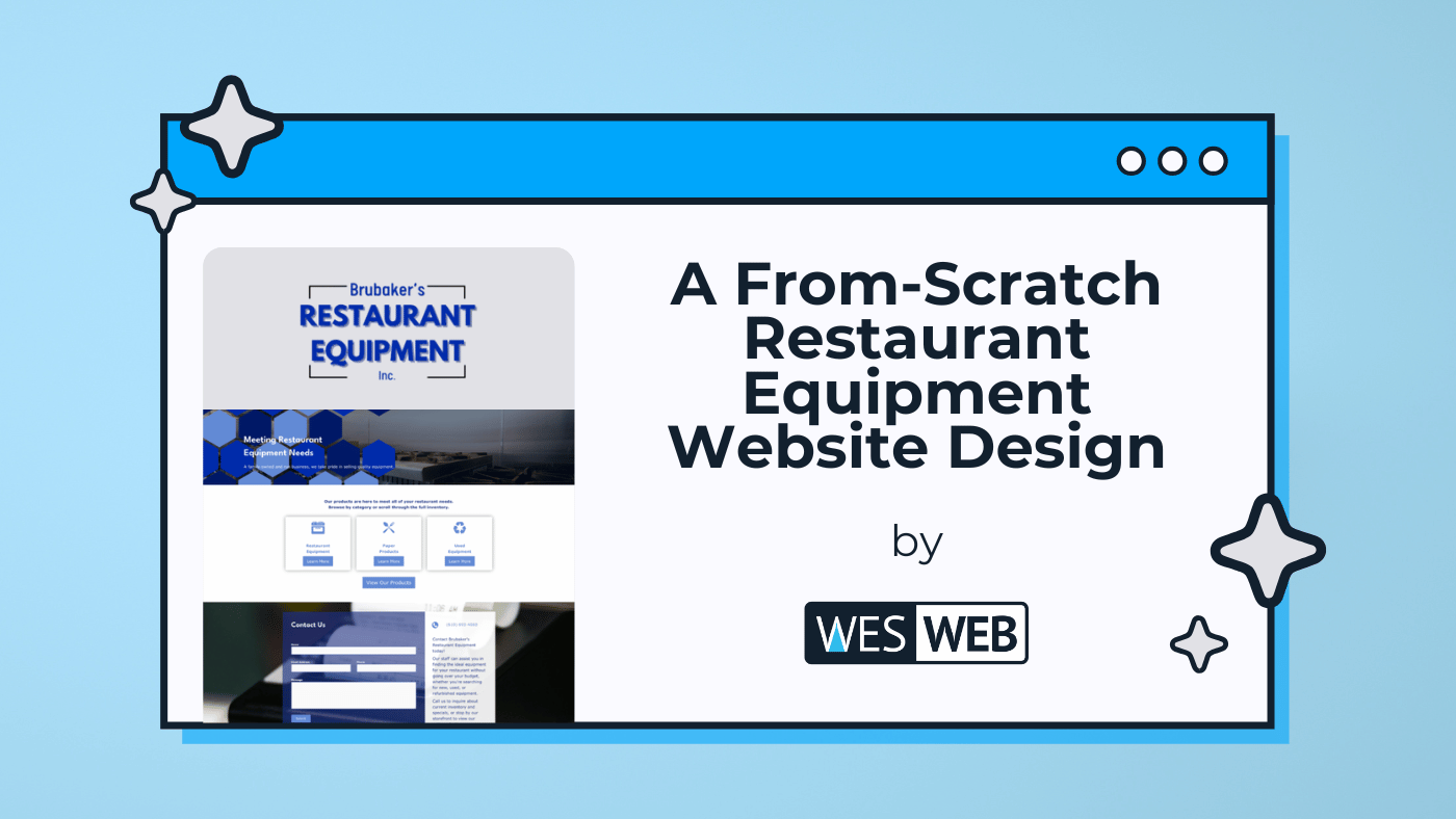 A From-Scratch Restaurant Equipment Website Design
