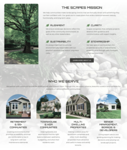 A section of an SEO-optimized website featuring optimized visuals, correct heading structure, and service-focused written content