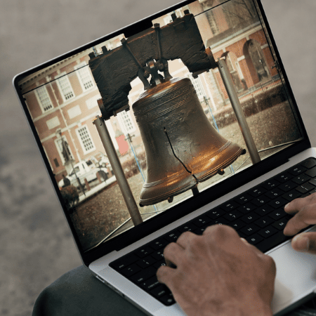 PA Liberty Bell on Computer